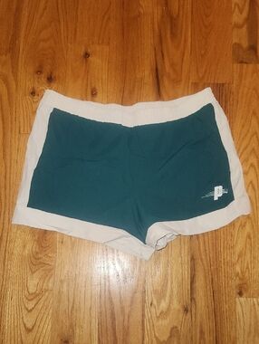 Women’s Teal and White Athletic Shorts